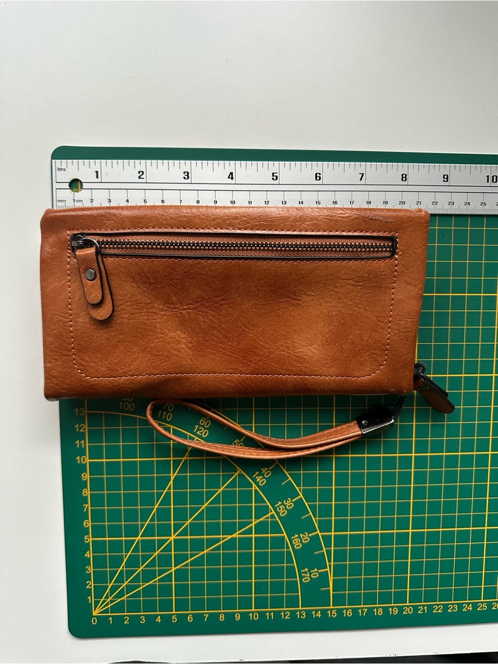 Women’s Tan Zip Wrist Wallet